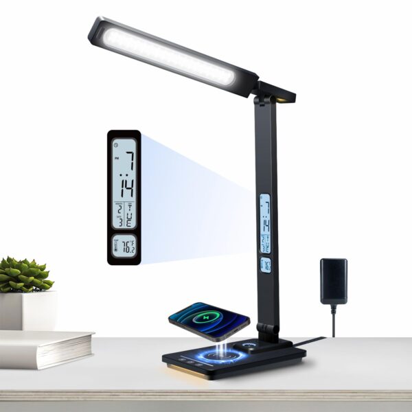 Smart LED Desk Lamp with Wireless Charger